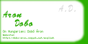 aron dobo business card